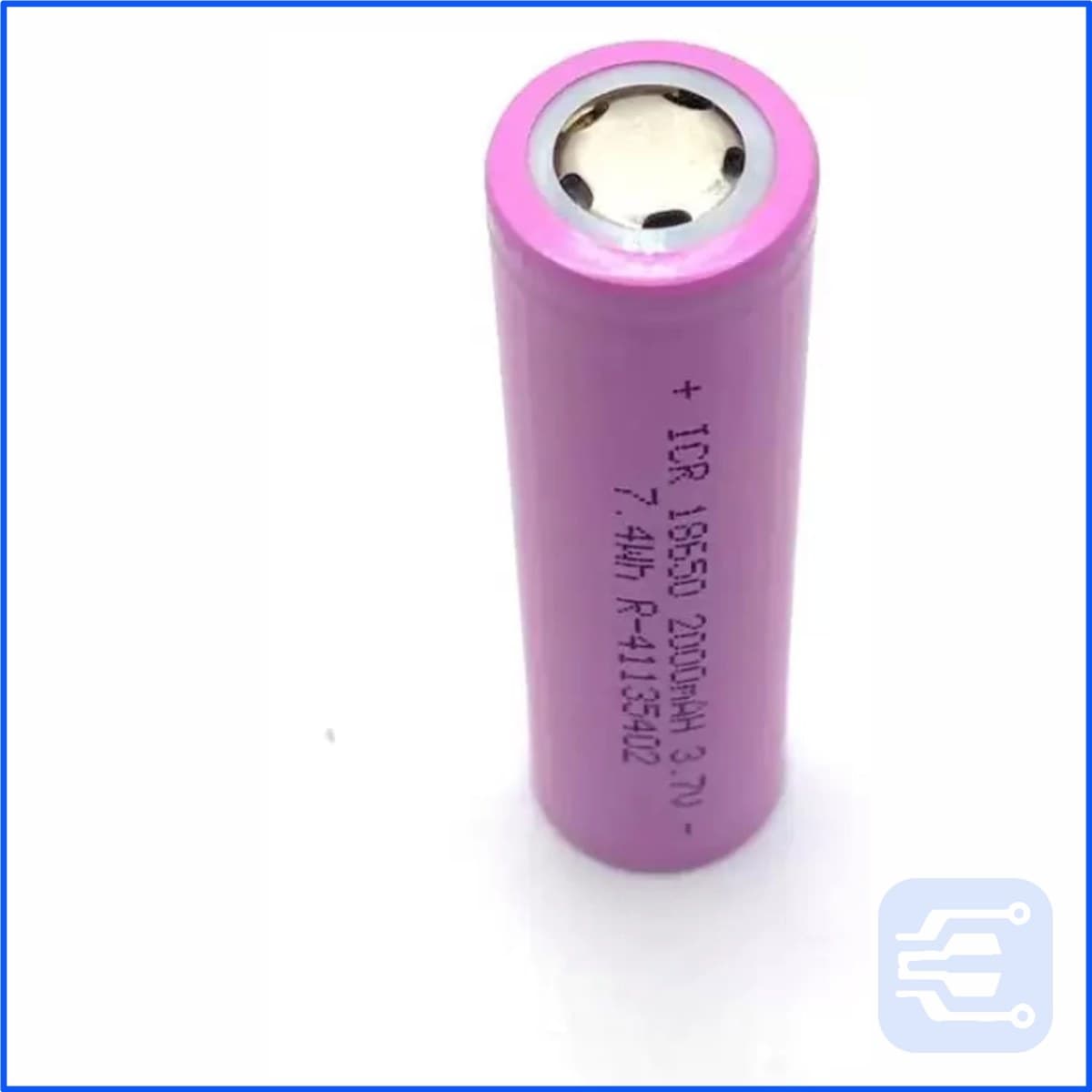 3.7V 2000mAh 18650 Li-Ion Rechargeable Battery